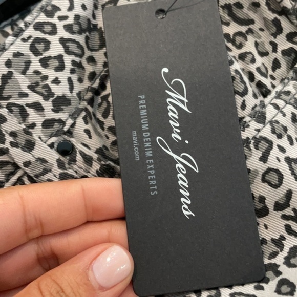 NWT Mavi Grey Tess Leo Cropped Skinny Jeans - Picture 4 of 15